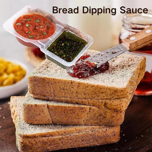 Reusable Snack Containers With Lids, Condiment Containers