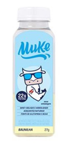 Imagem 4 de 7 de Whey Isolado E Hidrolisado Garrafinha Baunilha 12un Muke +mu