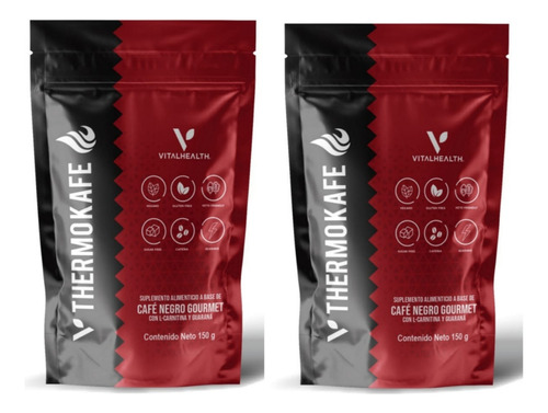 Suplemento En Polvo Genérica  Vital Health Thermokafé Carnitina Y Guaraná Sabor Café Gourmet En Empaque Pouch De 150g