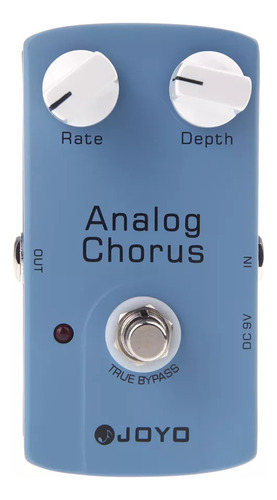 Pedal De Efectos True Bypass Chorus Analógico Joyo Jf-37 Con