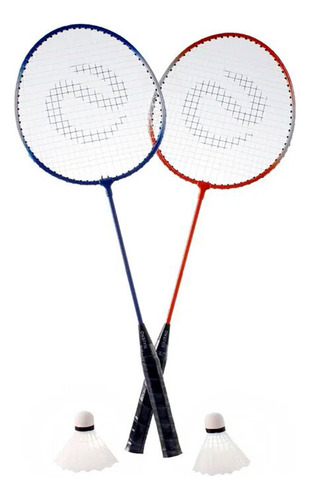 Kit De Badminton Combo Par De Raqueta Sixzero Plumas Funda