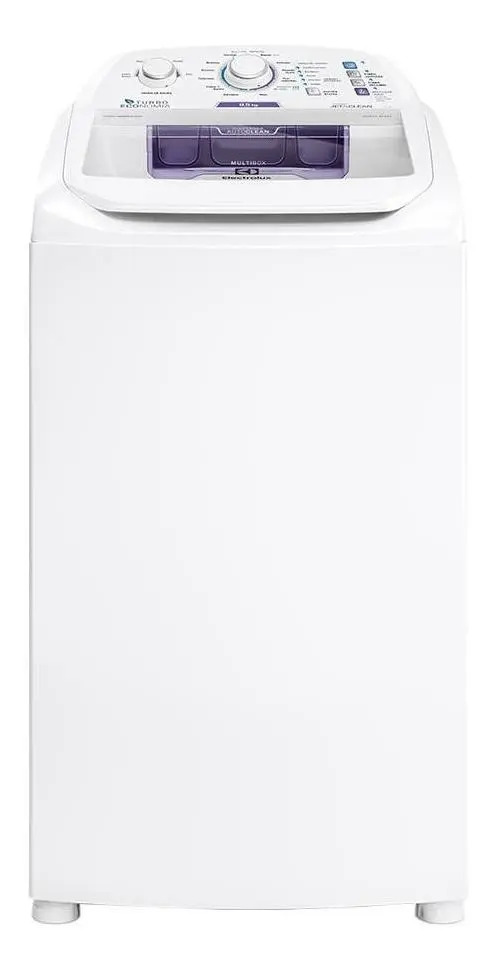 Máquina de Lavar Electrolux 8,5kg Branca Turbo Economia com Jet&Clean e Filtro Fiapos (LAC09)