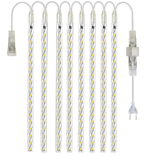 Kit 2 Chuva Gelo 8 Tubos Meteoro Cascata Luz Led Natal Pisca | Parcelamento sem juros Kit 2 Chuva Gelo 8 Tubos Meteoro Cascata Luz Led Natal Pisca | Parcelamento sem juros