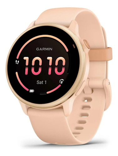 Relógio Garmin Vivoactive 6 Rosa Amanhecer 010-02985-03 Rosa Amanhecer Mesh Rosa Amanhecer Dourado-escuro