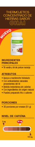 Thermojetics Té Concentrado De Hierbas Sabor Limón Herbalife
