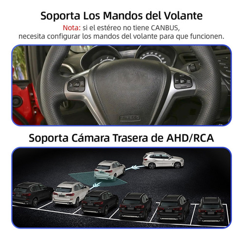 Estéreo 1+32g Cámara Para Ford Fiesta 2009-2016 Gps Bt Wifi