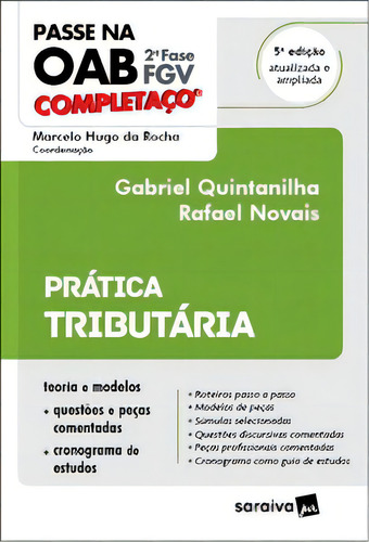 Passe Na Oab 2ª Fase Fgv - Completaço - Prática Tributária, De Novais, Rafael. Editora Saraiva Jur Em Português