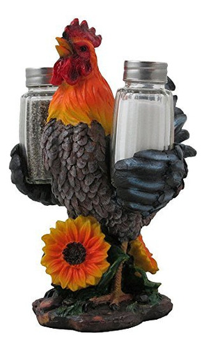 Figura Decorativa Farm Juego Salero Pimentero Soporte