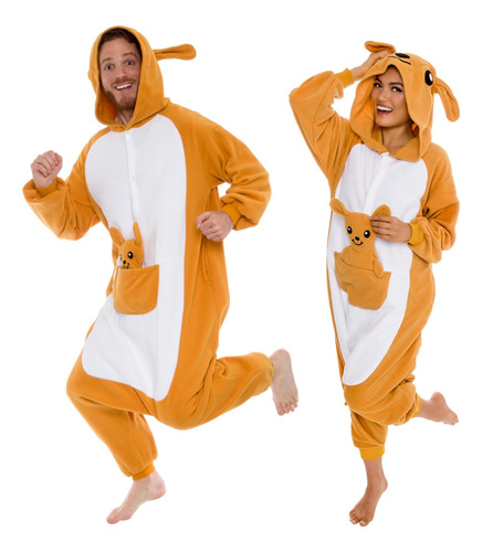 Disfraz De Halloween Funziez Mameluco Afelpado Adultos Color Talle