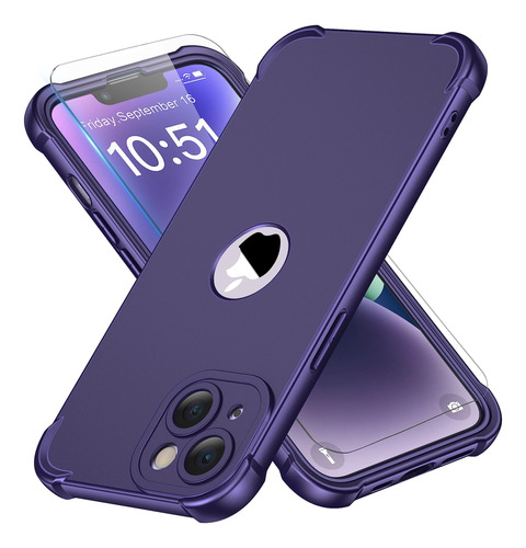 Funda Oretech iPhone 14 360° Púrpura 6.1 