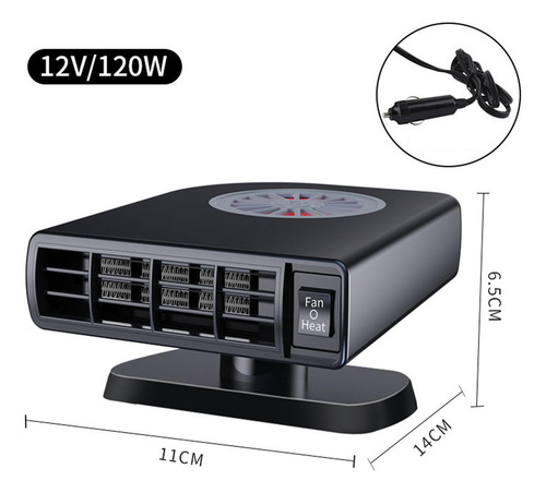 Ventilador Del Calentador Del Automóvil, Antivaho 12v 120w