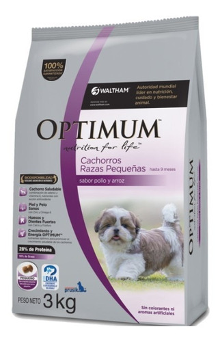 Optimum Cachorro Raza Pequeña  Pollo 3 Kg