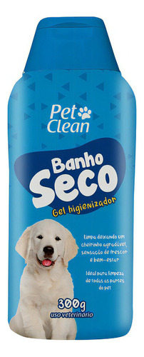 Banho A Seco Gel Higienizador Para Caes Pets 300g Pet Clean