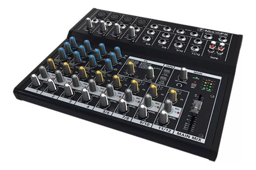 Mesa De Som Mackie Mix12 Fx 12 Canais Com Efeitos Dsp