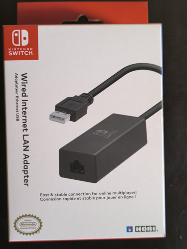 Adaptador Usb A Ethernet 1000 Mbps- Para Nintendo Switch
