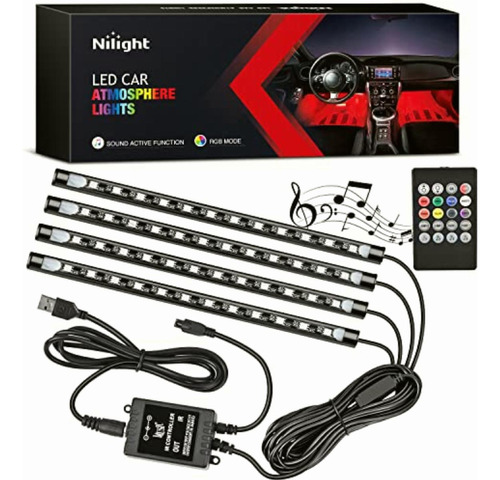 Nilight 4 Piezas De 48 Luces Led Usb Interiores Cc 5 V