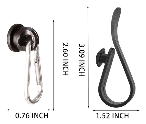 4 Ganchos Para Bolsas Bogg, Accesorio Con Mosquetón Y Llaver