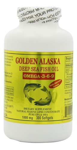 Golden Alaska Aceite De Pescados Marinos Con Omega-3-6-9 100