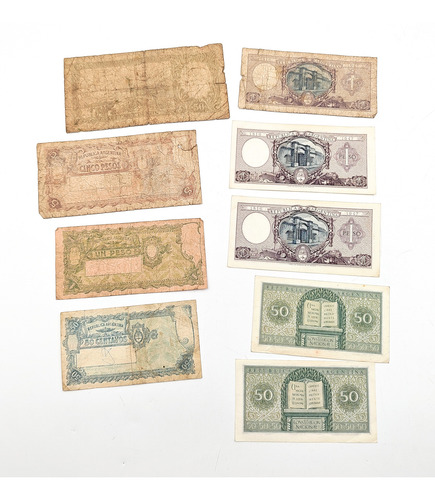 Billetes Argentinos Moneda Nacional (lote) - Numismatica (Usado)