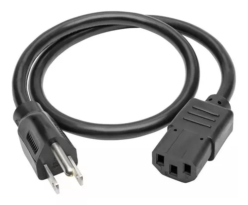 Cable De Corriente Eléctrica 1.80metros 10a 125v (18awg)