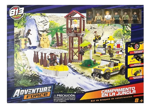 Set De Bloques De Construccion Campamento En La Jungla
