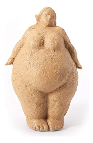 Haucoze Estatua Escultura Mujer Yoga Estatuilla Fat Lady Dec