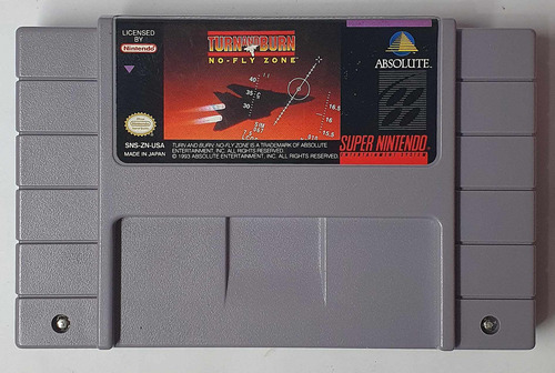 Turn And Burn: No-fly Zone Cartucho Super Nintendo Retromx (Usado)