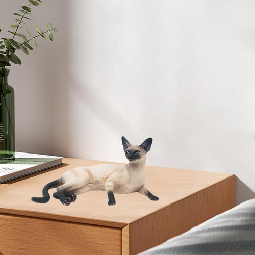 Cat Model Figura De Gatito Realista Mentir 11.6x7x5.1cm