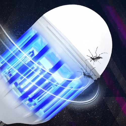 Eliminador De Mosquitos De 15w Foco Mata Insectos Lampara