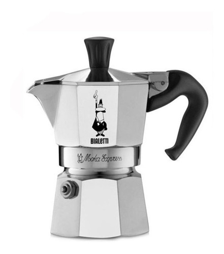 Cafetera Bialetti Moka Express 1 Cup manual aluminio italiana