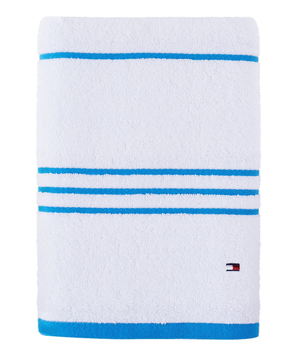 Tommy Hilfiger Moderna Toalla De Baño De Rayas Americanas, 3