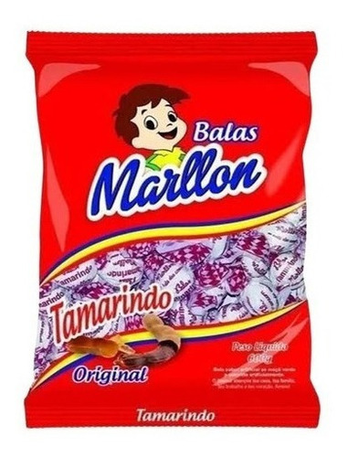 3 Pacotes De Bala De Tamarindo - 600g - Marllon