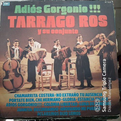 Vinilo Tarrago Ros Y Su Conjunto Adios Gorgonio F4