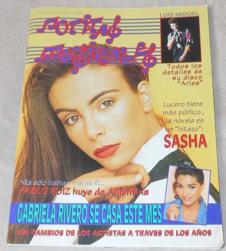 Notitas Musicales Sasha Timbiriche  Gloria Trevi Fito Paez