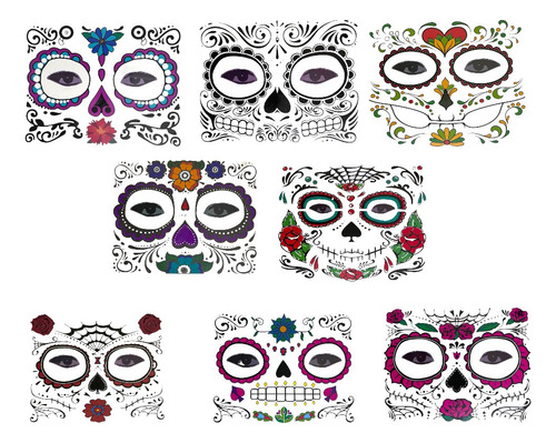 120 Tatuaje Catrina Disfraz Halloween Dia De Muertos Color