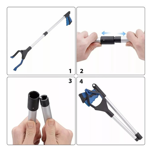 . Basura Reacher For Recoger Plegable Con Pinza Giratoria