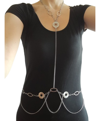Body Chain De Cintura. Collar Para Cuerpo. Cinto Con Caden 