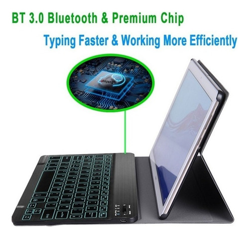 De Funda Teclado Retroiluminado Para Huawei Mediapad T5 10.1