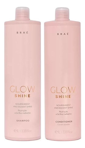 Braé Kit Glow Shine Shampoo 1 Litro + Condicionador 1 Litro