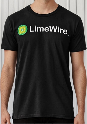 Remera Limewire Lime Wire Logotipo De Now De Hecho En Austra