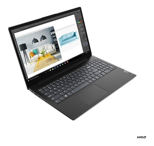 Imagen 1 de 6 de Laptop Lenovo Ryzen 5 15.6  8gb Ram 256gb Ssd W11 Negro 