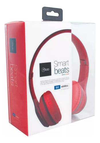 Audífonos Bluetooth Fm Micro Sd Mlab Smart Beats Red