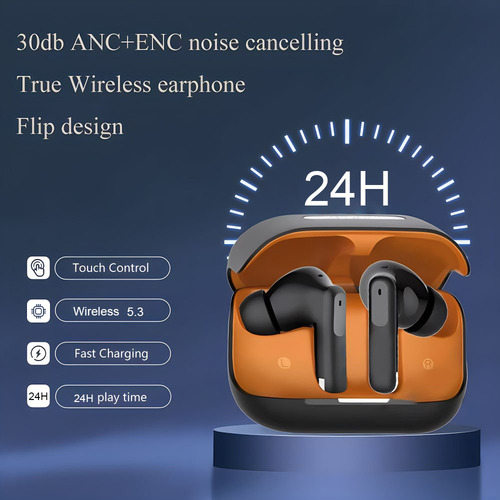 Fone De Ouvido Sem Fio Bluetooth 5.3 Com Ruído Ativo Anc