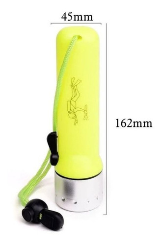 Imagen 3 de 9 de Linterna Acuatica Buceo Sumergible Led Cree De Potencia