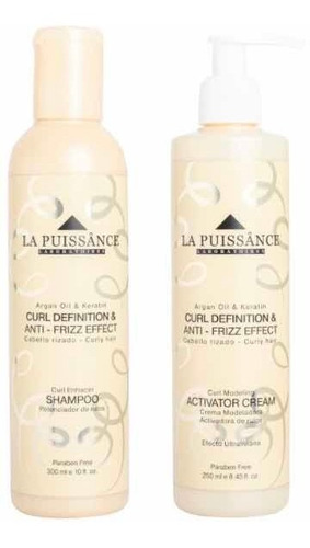 La Puissance Rulos Kit Shampoo Crema De Peinar Modeladora  