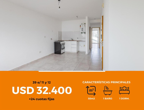 Departamento En Venta - 1 Dormitorio 1 Baño - 50mts2 - La Plata [financiado]