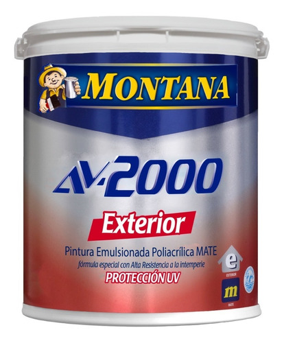 Pintura Montana Av2000 Premium Exterior Gal Blanco Y Colores