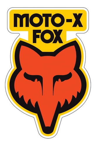 Moto-x Fox - 4 Adesivos - Pt-000221