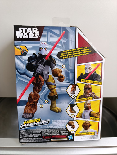 4 Bonecos Star Wars Hero Mashers Greedo, Bossk, Kanan, Imqui