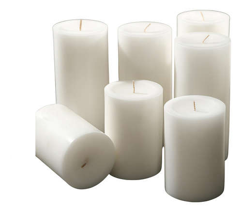 Vela Aromática Blanca 4x7.5cm 4pcs